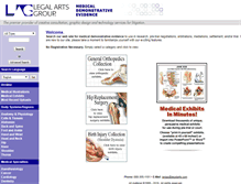 Tablet Screenshot of legalarts.medicalillustration.com