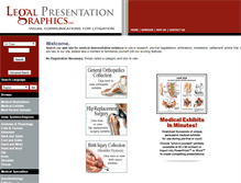 Tablet Screenshot of legalpresentationgraphics.medicalillustration.com