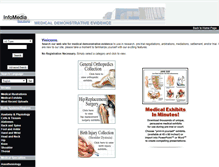 Tablet Screenshot of infomediasolutions.medicalillustration.com